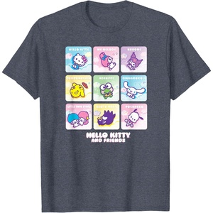 image:imageHello Kitty and Friends Square Icons TShirtHeather Blue