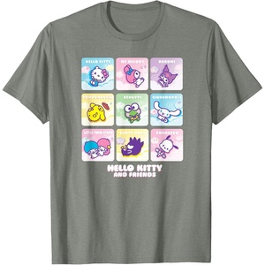 image:imageHello Kitty and Friends Square Icons TShirtOlive Heather