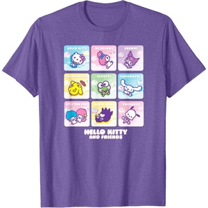 image:imageHello Kitty and Friends Square Icons TShirtPurple Heather