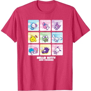 image:imageHello Kitty and Friends Square Icons TShirtRed Heather