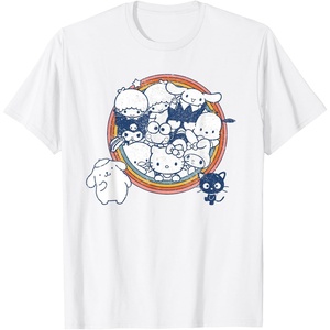 image:imageHello Kitty and Friends Vintage Rainbow Circle TShirtWhite