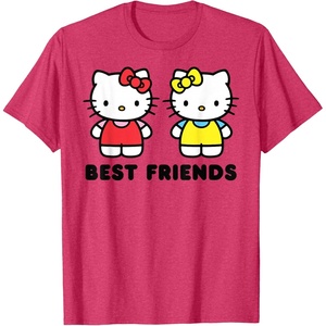 image:imageHello Kitty and Mimmy Best Friends Sisters Twins TShirtRed Heather