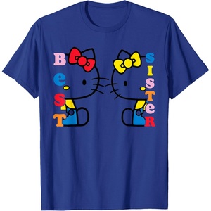 image:imageHello Kitty and Mimmy Best Sister Tee Shirt TShirtRoyal Blue