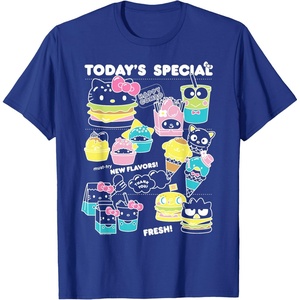 image:imageHello Sanrio Kawaii Burger Shop Foodie Menu Tee Shirt TShirtRoyal Blue
