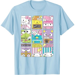 image:imageHello Sanrio Kawaii Foodie Menu Poster Tee Shirt TShirtBaby Blue