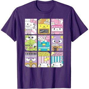 image:imageHello Sanrio Kawaii Foodie Menu Poster Tee Shirt TShirtPurple