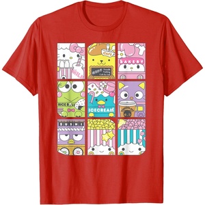 image:imageHello Sanrio Kawaii Foodie Menu Poster Tee Shirt TShirtRed