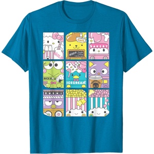 image:imageHello Sanrio Kawaii Foodie Menu Poster Tee Shirt TShirtSapphire Blue