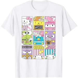 image:imageHello Sanrio Kawaii Foodie Menu Poster Tee Shirt TShirtWhite