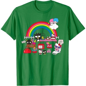 image:imageHello Sanrio Super Cute Yard Sale Tee Shirt TShirtKelly Green