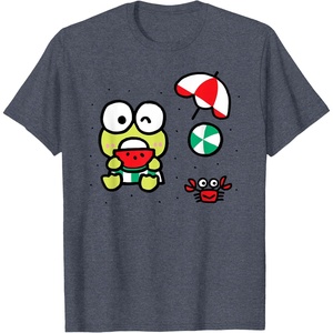 image:imageKeroppi Beach Summer Watermelon TShirtHeather Blue