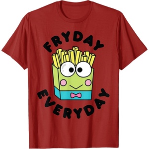 image:imageKeroppi French Fries Fryday Friday Everyday TShirtCranberry Red