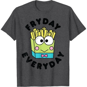image:imageKeroppi French Fries Fryday Friday Everyday TShirtDark Heather Grey