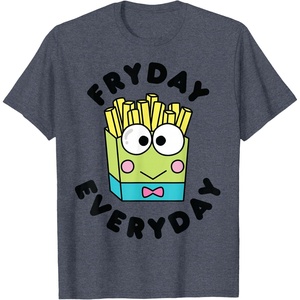 image:imageKeroppi French Fries Fryday Friday Everyday TShirtHeather Blue