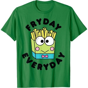 image:imageKeroppi French Fries Fryday Friday Everyday TShirtKelly Green