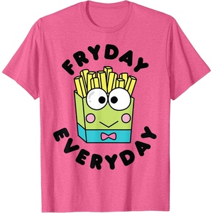 image:imageKeroppi French Fries Fryday Friday Everyday TShirtPink Heather