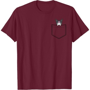 image:imageKuromi Chest Pocket TShirtBurgundy