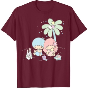 image:imageLittle Twin Stars Beach Summer Sandcastle TShirtBurgundy