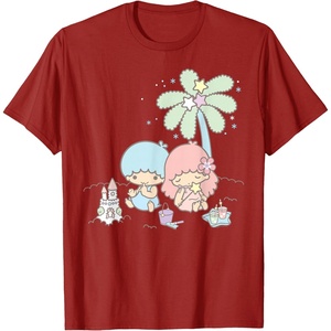 image:imageLittle Twin Stars Beach Summer Sandcastle TShirtCranberry Red
