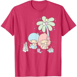 image:imageLittle Twin Stars Beach Summer Sandcastle TShirtRed Heather
