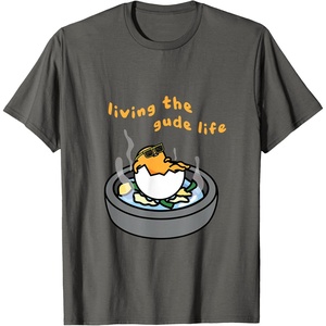 image:imageLiving The Gude Life Ramen Featuring Gudetama TShirt SmallAsphalt Grey