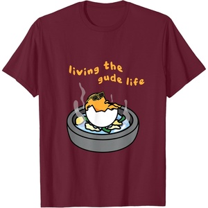 image:imageLiving The Gude Life Ramen Featuring Gudetama TShirt SmallBurgundy