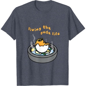 image:imageLiving The Gude Life Ramen Featuring Gudetama TShirt SmallHeather Blue