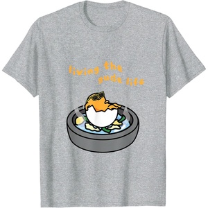 image:imageLiving The Gude Life Ramen Featuring Gudetama TShirt SmallHeather Grey