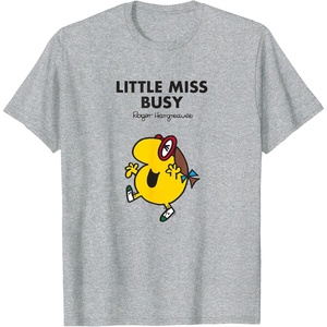 image:imageMr Men Little Miss Busy TShirtHeather Grey