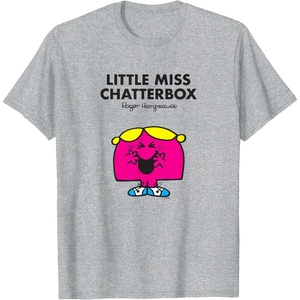 image:imageMr Men Little Miss Chatterbox TShirtHeather Grey