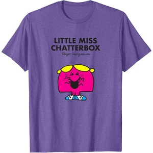 image:imageMr Men Little Miss Chatterbox TShirtPurple Heather