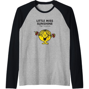 image:imageMr Men Little Miss Sunshine Raglan Baseball TeeBlackAthletic Heather