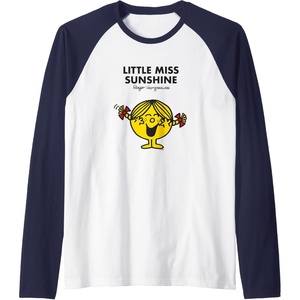 image:imageMr Men Little Miss Sunshine Raglan Baseball TeeNavy BlueWhite