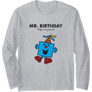 image:imageMr Men Mr Birthday Long Sleeve TShirtHeather Grey