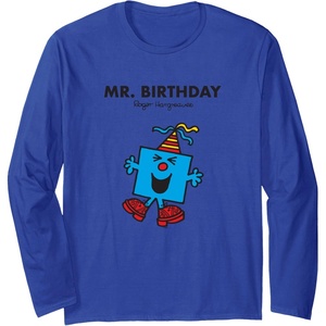 image:imageMr Men Mr Birthday Long Sleeve TShirtRoyal Blue