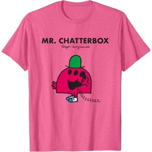 image:imageMr Men Mr Chatterbox TShirtPink Heather