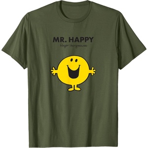image:imageMr Men Mr Happy TShirtOlive Green