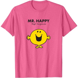 image:imageMr Men Mr Happy TShirtPink Heather