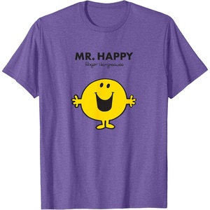 image:imageMr Men Mr Happy TShirtPurple Heather