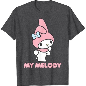 image:imageMy Melody Backside Logo Tee Shirt TShirtDark Heather Grey