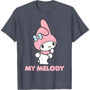 image:imageMy Melody Backside Logo Tee Shirt TShirtHeather Blue
