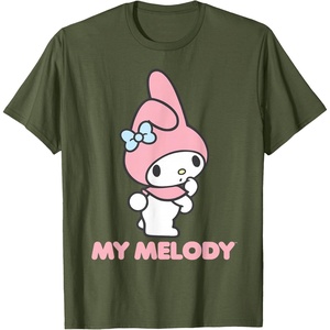 image:imageMy Melody Backside Logo Tee Shirt TShirtOlive Green