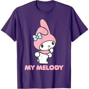 image:imageMy Melody Backside Logo Tee Shirt TShirtPurple