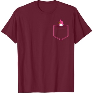 image:imageMy Melody Chest Pocket TShirtBurgundy