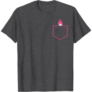 image:imageMy Melody Chest Pocket TShirtDark Heather Grey