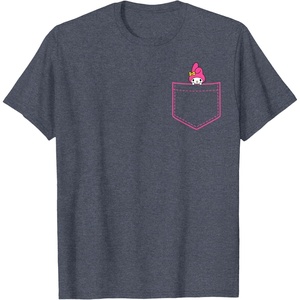image:imageMy Melody Chest Pocket TShirtHeather Blue