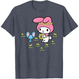image:imageMy Melody Flower Crown TShirtHeather Blue