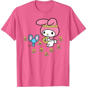 image:imageMy Melody Flower Crown TShirtPink Heather