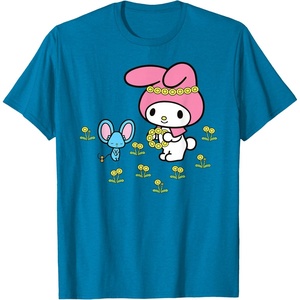 image:imageMy Melody Flower Crown TShirtSapphire Blue