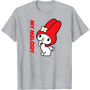 image:imageMy Melody Logo Tee TShirtHeather Grey